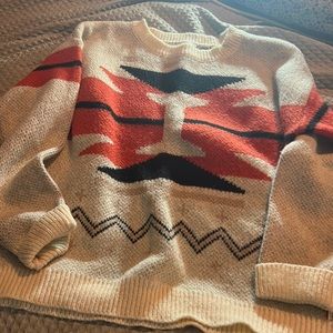 Cute boutique sweater, very warm.